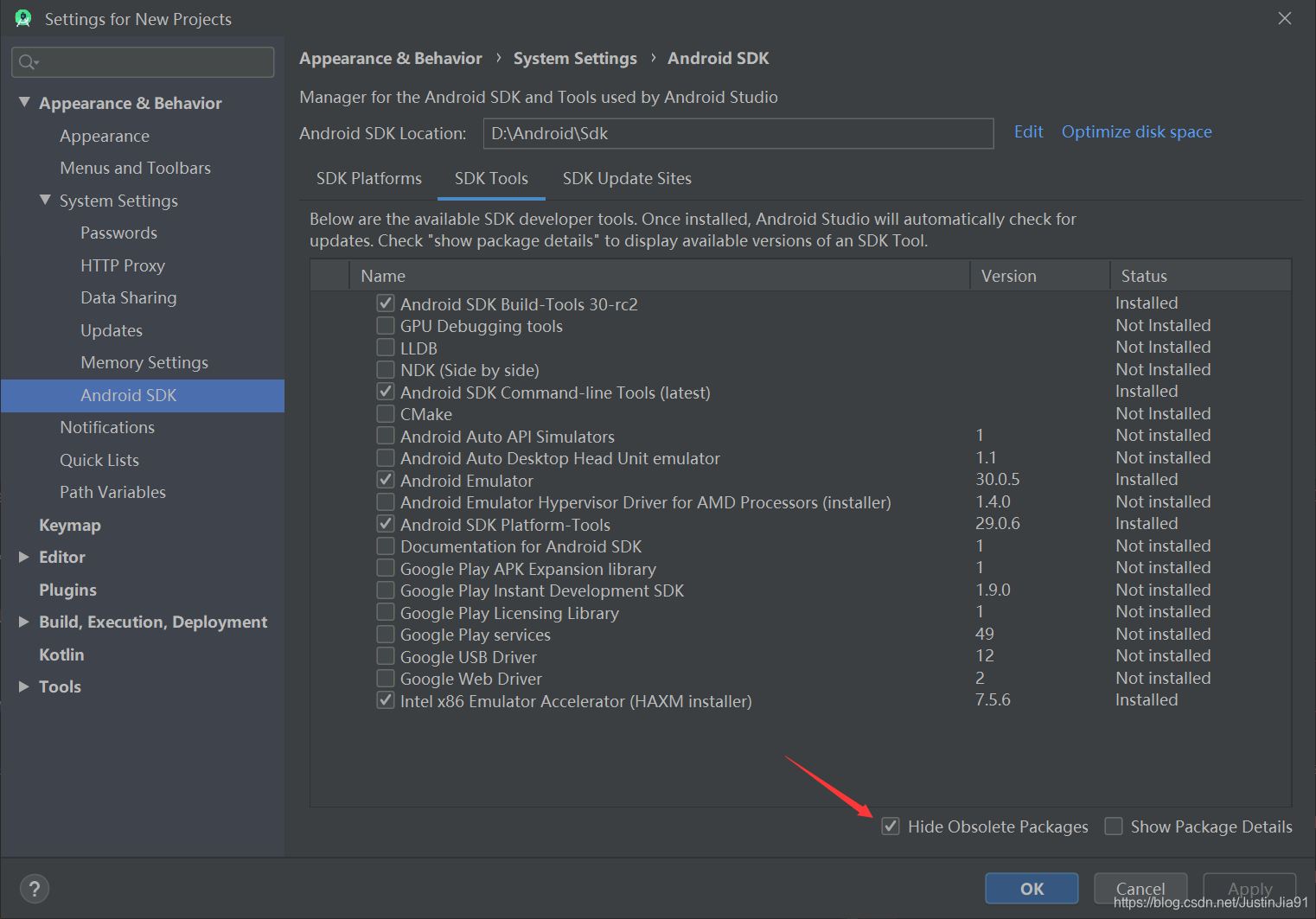SDK Manager